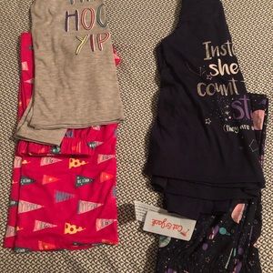 2 long sleeve pajama sets